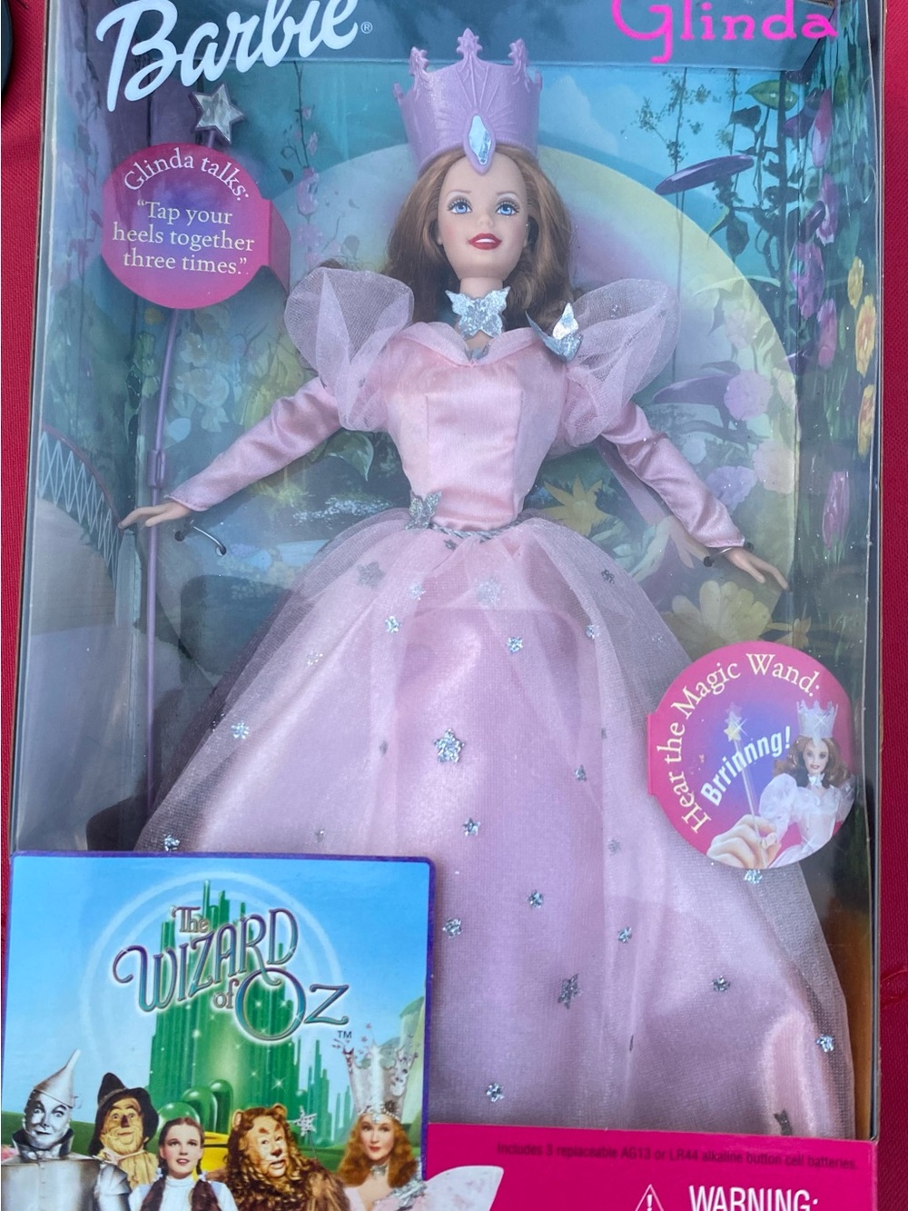 Barbie Glinda Pink and Silver Star Gown Doll
